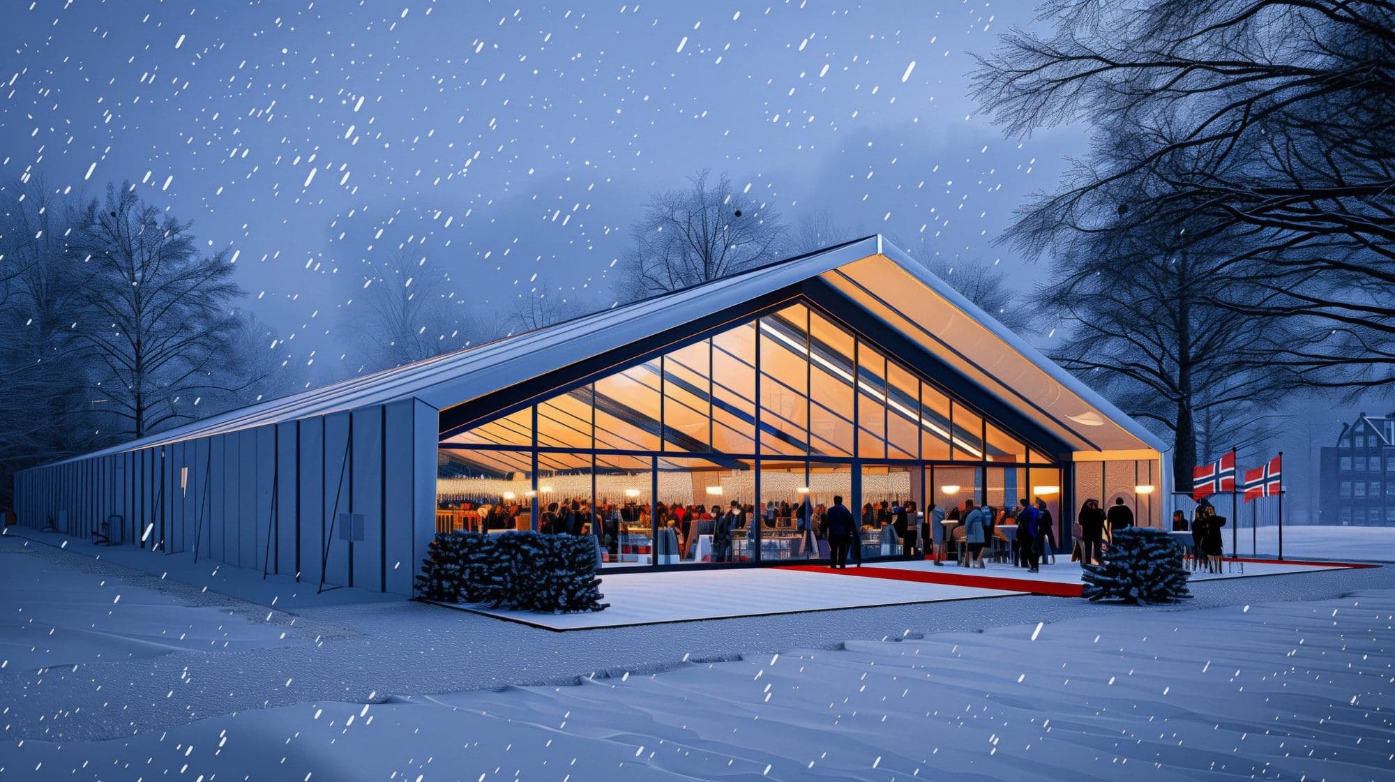 Norwegian House and WSC lavvu